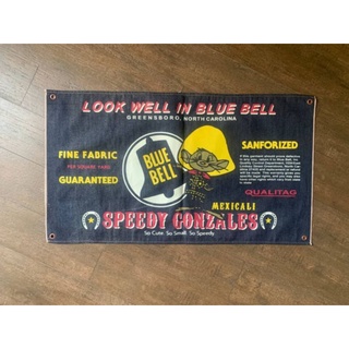 BLUE BELL DENIM BANNER JEANS  ผ้าติดผนัง แขวนผนัง แนววินเทจ