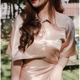 Missy Collection Satin Crop