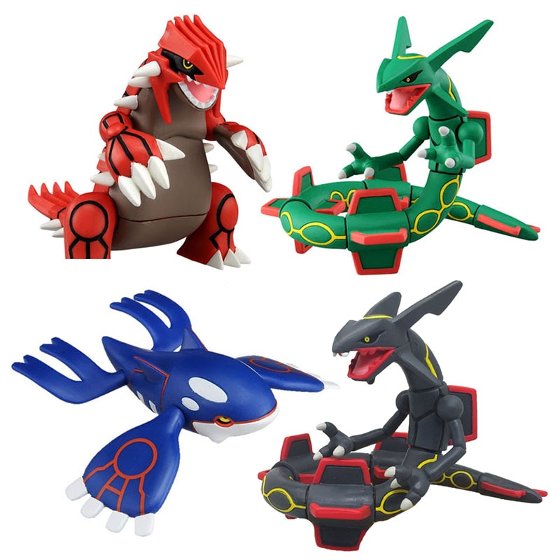 Cartoon Sun and Moon Kyogre Groudon Rayquaza Action Figure Model Toys Anime  Figure Dolls Toy Collection Gifts for Childr | Shopee Thailand