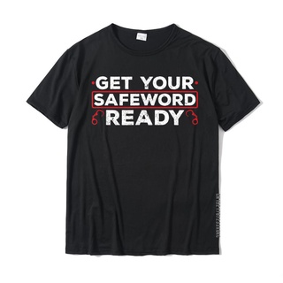 เสื้อยืดวินเทจGet Your Safeword พร้อมส่ง เสื้อยืด ผ้าฝ้าย พิมพ์ลายกราฟฟิค Naughty BDSM Sub Dom Kink สําหรับผู้ชายS-5XL