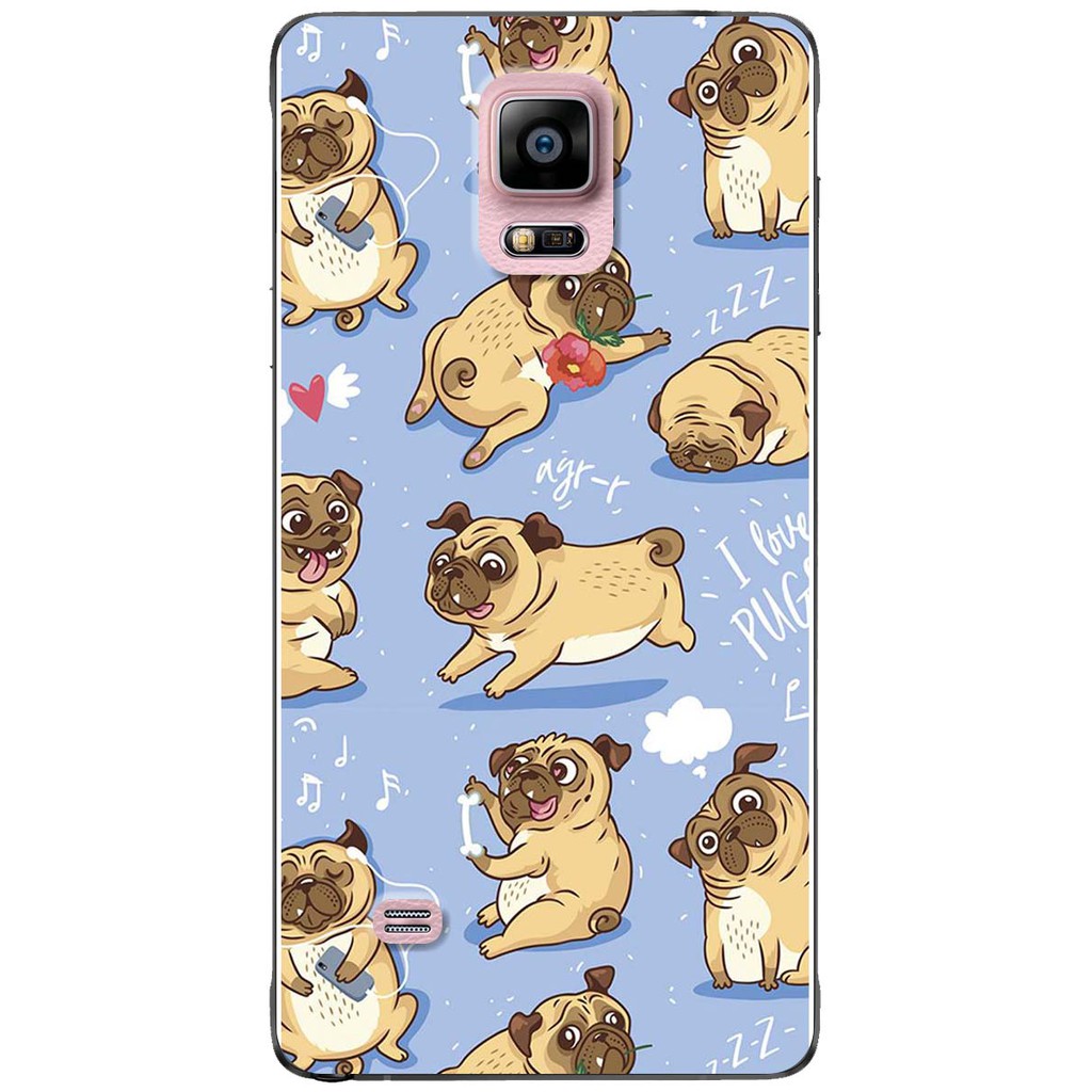 Samsung Galaxy Note 4, Note 5, Note 7, Note 7, Note 8, Note 9 Case With Pug life Picture