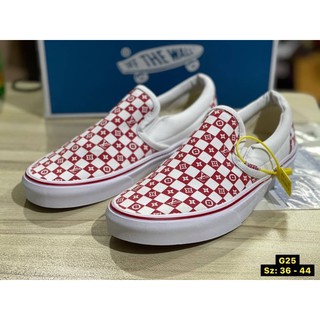 Vans Slip On (size36-44)หลุยขาวแดง