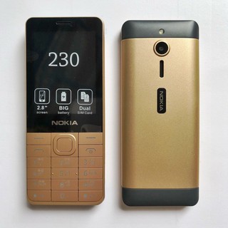 โทรศัพท์มือถือ โนเกียปุ่มกด NOKIA  230 (สีทอง) 2 ซิม จอ 2.8นิ้ว  รุ่นใหม่ 2020