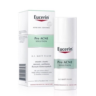 Eucerin Pro Acne Solution A.I. Matt Fluid 50 ml ยูเซอริน บำรุงผิวหน้า เพื่อลดปัญหาสิว รอยสิว ขนาด 50 มล 16814