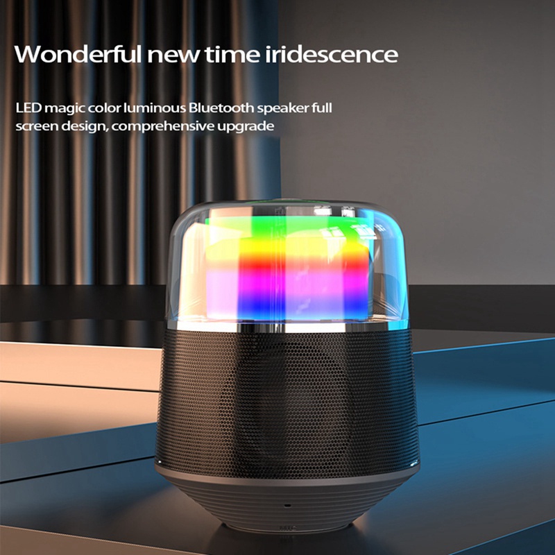 Portable Bluetooth Speaker, Mini Portable RGB Wireless Stereo Speaker ...