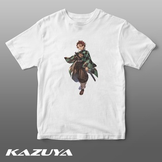 เสื้อยืดผู้ Kazuya TM-133 เสื้อยืด DEMON Slimer - TANJIRO KAMADO - Anime S-5XL