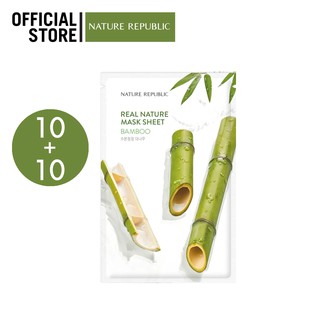 REAL NATURE BAMBOO MASK SHEET 10 + 10