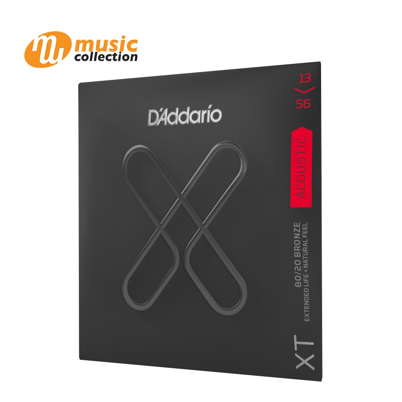 สายกีตาร์โปร่ง D ADDARIO XT AC 80/20 BZ. MED. 13-56 #XTABR1356