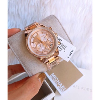 MK6357 ขนาด 36 มม. Ritz Rose Dial Ladies Watch Item No. MK6357