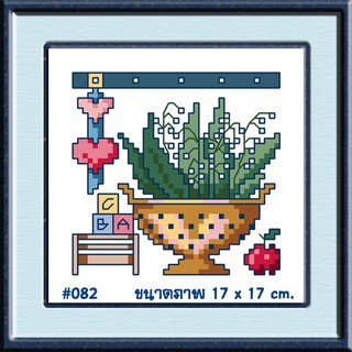 ไอแอมครอสติช iamcrossstitch DIY รหัสTmini-082 17x17 cm. ชุดอุปกรณ์งานฝีมือปักครอสติชครบชุด