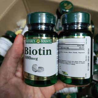 บำรุงผม Natures Bounty Biotin 1000 mcg.