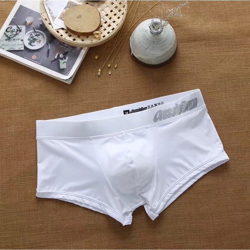 ขายดี กางเกงในชาย Aussiebum ทรงboxer ผ้าไลน์ลอน ผ้าดีใส่สบายมาก