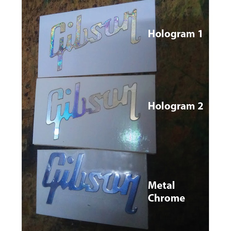 สติ๊กเกอร์ Gibson / Epiphone Hologram Headstock