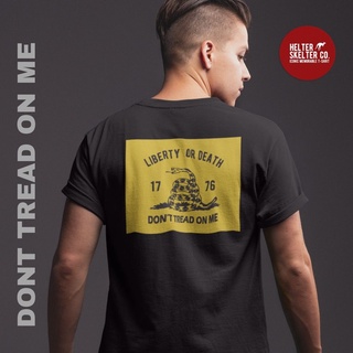 คอลูกเรือเสื้อยืดคอกลมหนังสือ Dont Tread On Me Vol.1 สไตล์วินเทจ คลาสสิกผ้าฝ้ายแท้