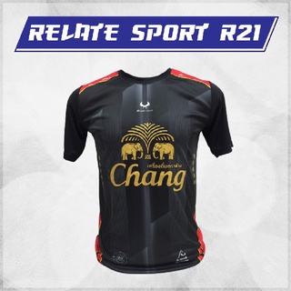 เสื้อกีฬา แขนสั้น สกรีน ช้างทอง Relate sport Model : R21