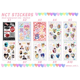 💚 NCT STICKER 💚 สติกเกอร์ เคลือบกันน้ำ ไดคัท ลอกแปะได้ NCT NCTDREAM NCT127 WAYV พร้อมส่ง