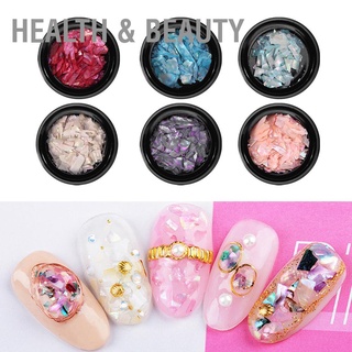 Health &amp; Beauty สติกเกอร์ ลายเปลือกหอย 3D Diy สําหรับติดตกแต่งเล็บ 6 กล่อง