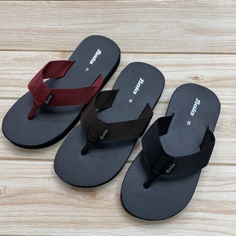 Bata รองเท้าแตะหูคีบ Size 5-10  สีดำ/ แดง /น้ำตาล 119.- หช