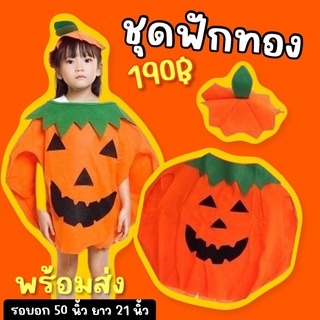 (พร้อมส่ง) ชุดฟักทอง Free size (FANCY95) สำหรับเด็ก 100-150cm