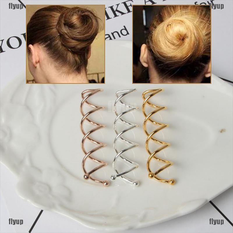 d10 Pcs Spiral Twist Hair Pins Spin Clips Bun Stick Pick for DIY Hair