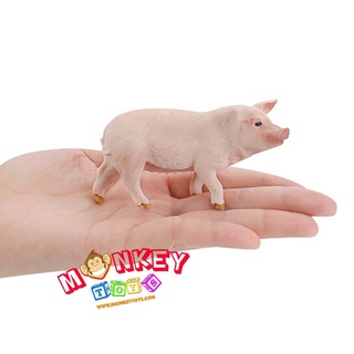 Monkey Toys - โมเดลสัตว์ หมู ขนาด 9.50 CM (จากหาดใหญ่)