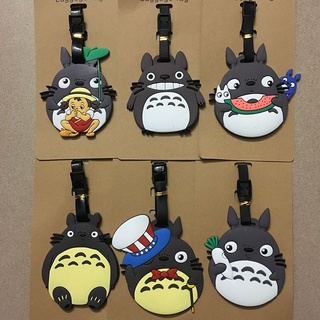 Cute cartoon  chinchilla luggage tag  animes Hayao Miyazaki boarding pass tag กระเป๋าเดินทาง แท็กกระเป๋า แท็กกระเป๋าเดินทาง แท็กกระเป๋าการ์ตูน