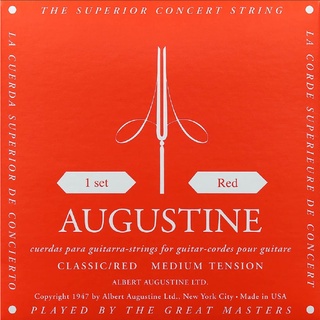 สายกีตาร์คลาสสิค Augustine Nylon Strings Classic / Red, Medium Tension