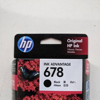 ตลับหมึกแท้ HP 678 bk Colorรับประกันจาก ศูยน์  HP ทั่วประเทศใช้กับพริ้นเตอร์อิงค์เจ็ท HP DESKJET INK ADVANTAGE 1015,1515