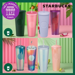 [Starbucks Korea] ⛱️2022 Summer Coldcup⛱️ Tumbler แก้วน้ํา แก้วน้ํา หลอดซิลิโคน ขวดน้ํา ลาย Starbucks MD