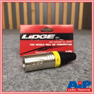 ปลั๊ก XLR ตัวผู้ LIDGE YM-002 P.XLR 3 ขา Male XLR Connector YM002 ปลั๊กแคนนอนตัวผู้ มีให้เลือก 8สี เอไอ-ไพศาล