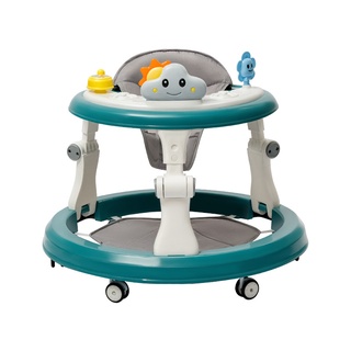 DiaKe Baby Walker รถหัดเดินเด็ก รถฝึกเดินสำหรับเด็ก พับได้ มีเสียงเพลง ปรับความสูงได้ ​6-24 เดือน บเด็กอ