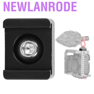 Newlanrode Durable Cold Shoe Mount Adapter Bracket for Expanding Accessory Camera Cage Base