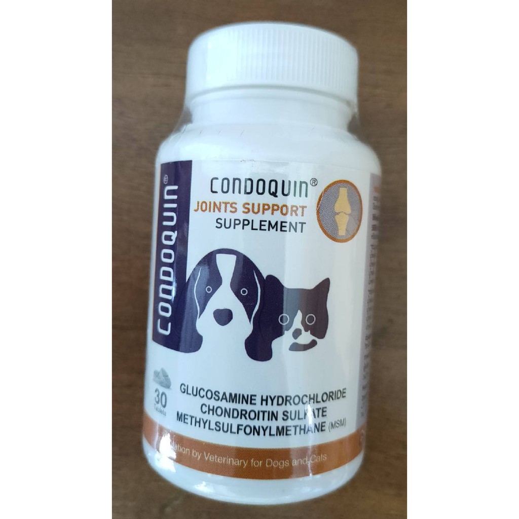 Condoquin บรรจุ 30 เม็ด (Exp.03/2025) อาหารเสริมบำรุงข้อในน้องหมาและแมว