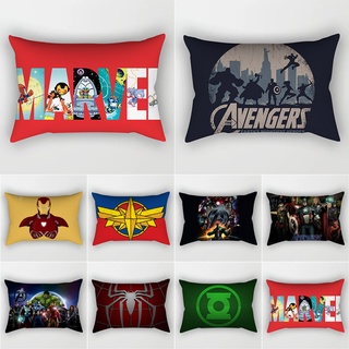 ปลอกหมอน พิมพ์ลาย Marvels The Avengers ขนาด 30x50 ซม. 50x75 ซม. สําหรับตกแต่งบ้าน ออฟฟิศ ห้องนอน โซฟา รถยนต์