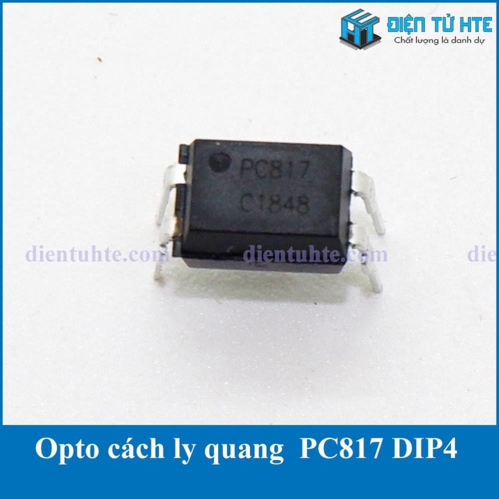 Combo 20 คุณภาพดี PC817 DIP-4 ระบบแยกแสง Opto [HTE Quy Nhon CN2]