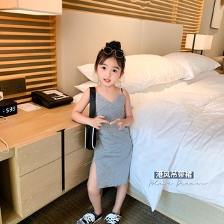 Girls Dress Summer New Medium and Large Children Little Girl Skirt Summer Super Fashionable Princess Dress Korean Style