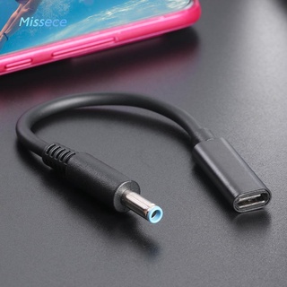 Missece Pd Usb Type C Female To 4.5X3.0Mm Dc แจ็คอะแดปเตอร์ชาร์จแล็ปท็อปสําหรับ Hp