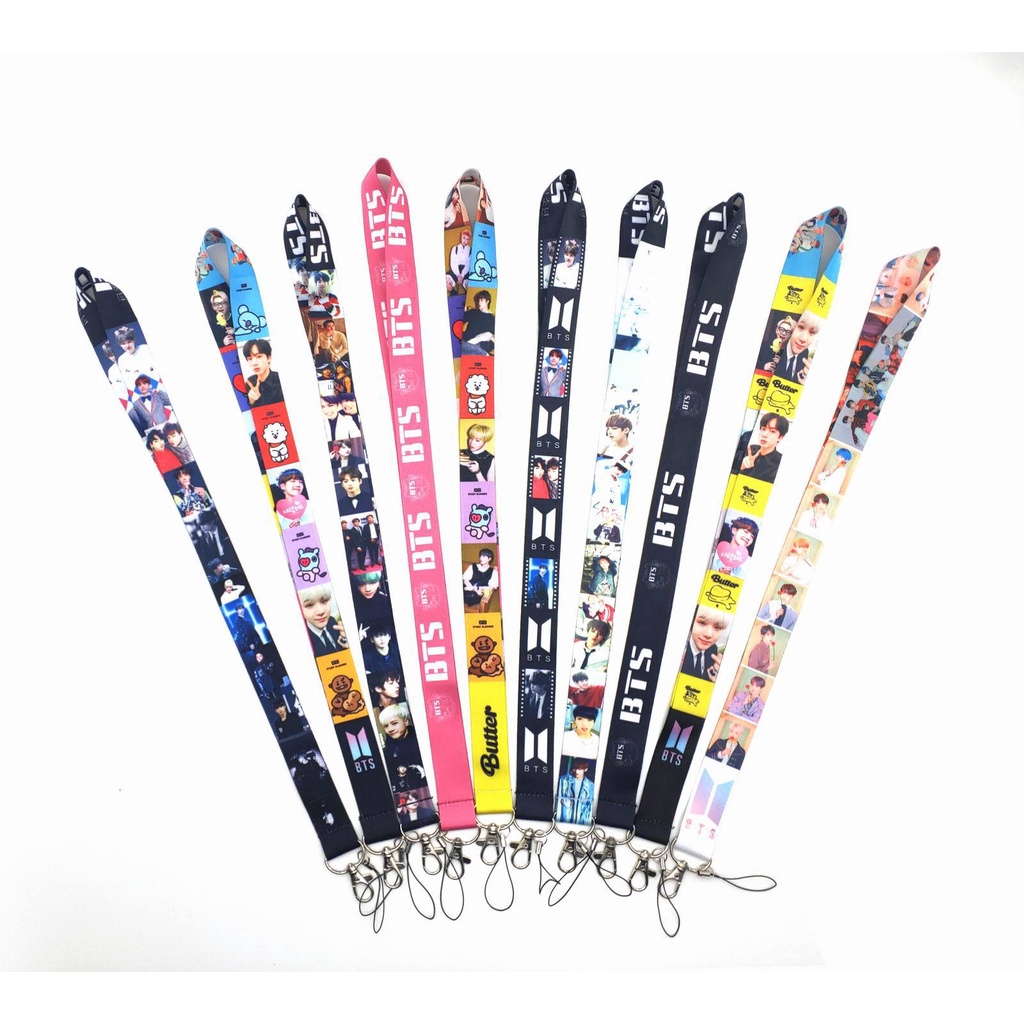 สายห้อยโทรศัพท์ สายคล้องคอ สายห้อยมือถือ ลาย BTS ส่งจากไทย🇹🇭 - รูปที่ 4