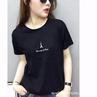 RIYA FASHION เสื้อยืดคอกลมสำหรับสตรีลดราคา Tees Tops Unisex เกาหลีแฟชั่นแขนสั้นพิมพ์กราฟิกผู้หญิง 305