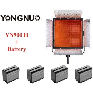 YONGNUO YN900 II Pro LED Video Light 5500K + 4xBatteries