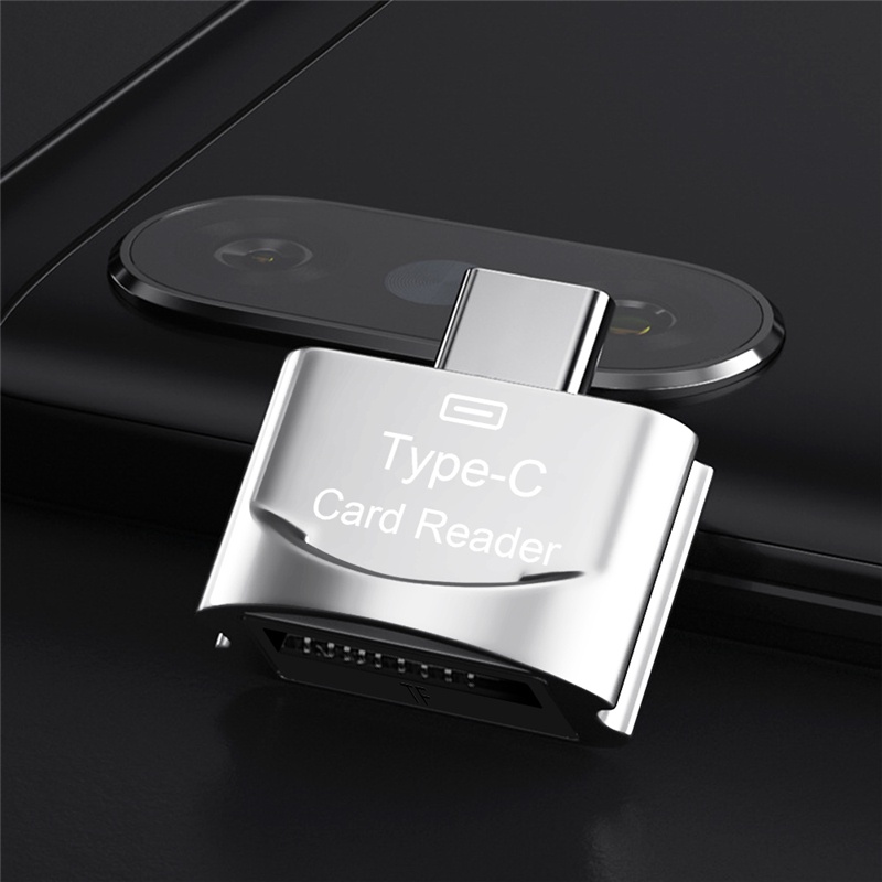 Aloy อะแดปเตอร์แปลงการ์ดรีดเดอร์ Type-C TF Micro-SD OTG สําหรับโทรศัพท์มือถือ PC