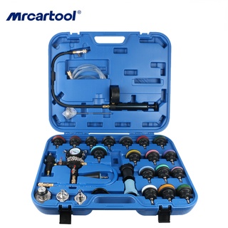 Mrcartool ชุดเครื่องมือทดสอบแรงดันหม้อน้ํา ระบบทําความเย็นสุญญากาศ 28 ชิ้น