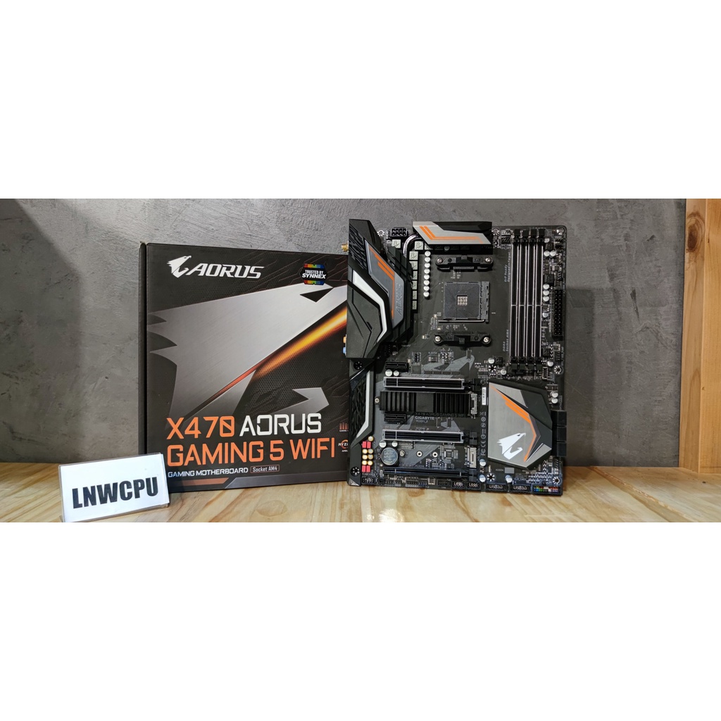 เมนบอร์ด [AM4] Gigabyte X470 GAMING5 WIFI มือสอง