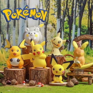 2022 ขายร้อน original pokemon แฟชั่นอะนิเมะตุ๊กตาของเล่นรุ่น pikachu pvc การ์ตูนเด็กวันเกิดของขวัญเครื่องประดับตกแต่ง