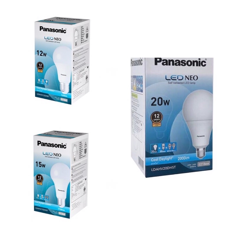 หลอด LED PANASONIC NEO 12w/15w/20w DAYLIGHT