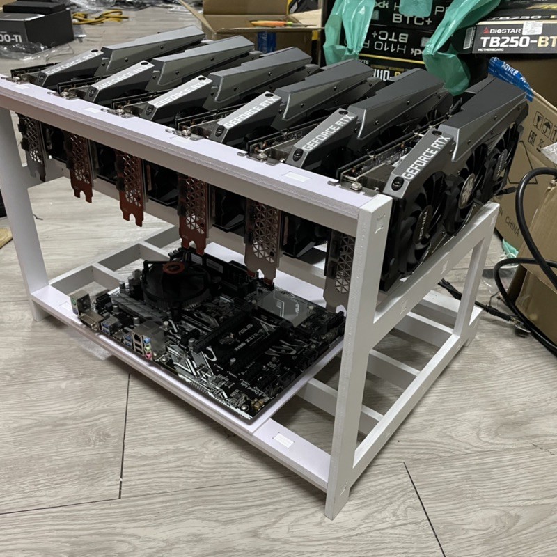 (มีของในสต้อค​)ริกกันไฟดูด กันไรเซอร์ช็อต พร้อมสวิตช์และกาวร้อน สาย DIY แท่นขุดบิทคอย ริก เคส บิทคอย