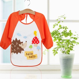 BABYWORLD เสื้อกันน้ำแขนยาวลายการ์ตูนสำหรับเด็ก