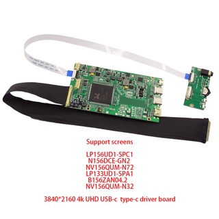 4k 3840*2160 UHD USB-c type-c driver board with keypad mini hdmi 40pin edp interface for 4k tablet notebook mini pc disp