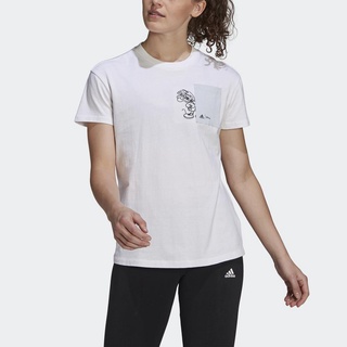 เสื้อยืดคอกลมadidas adidas x Disney Pocket Tee ผู้หญิง สีขาว GS0245S-3XL