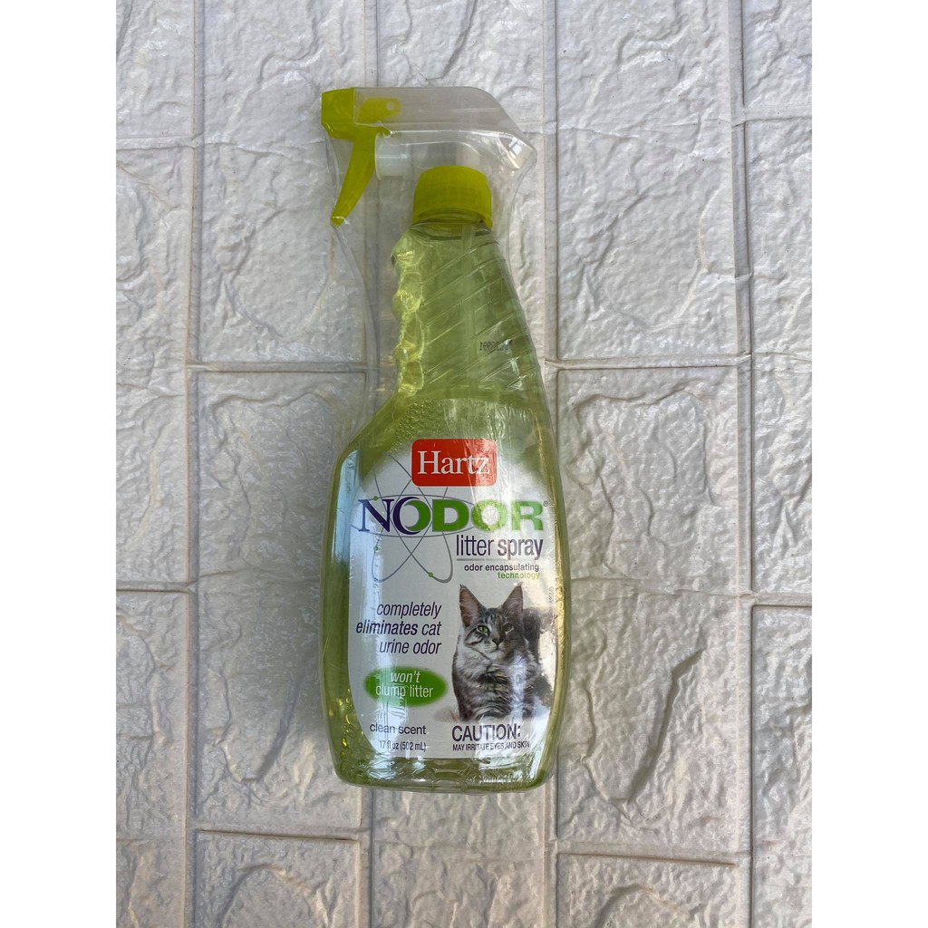 Hartz Nodor Litter Spray 502 ML สเปรย์กำจัดกลิ่นบนถาดทรายแมว